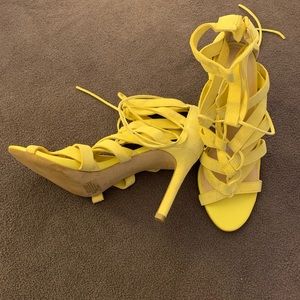 Bright yellow Banana Republic Sandals